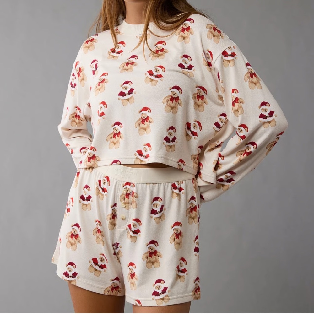 Aerie soft Christmas PJ set